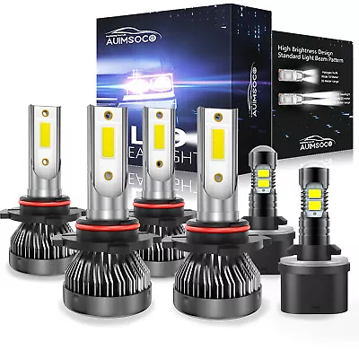 For 1997-2004 2-Door Chevy Corvette 5.7L 6x LED Headlight + Fog Light Bulbs Kit • $35.99