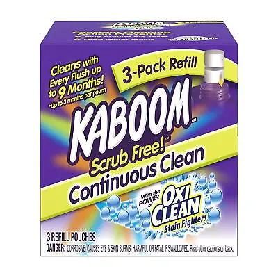 Kaboom Scrub Free! Continuous Clean With OxiClean 3-Pack Refill Refills • $31.09