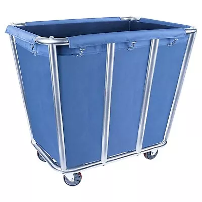 Commercial Laundry Cart With 4 In Wheels Heavy Duty Large Laundry Basket Truc... • $105.07