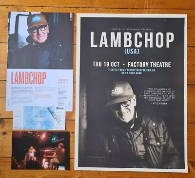 Lambchop 2017 Sydney Australia Flotus Tour Vintage Concert Poster Ticket Photo • $10