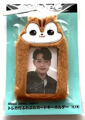 SHINee MINHO ANIMAL COORDY Fluffy Card Key Holder With Photocard Japan SEGA • $35.99