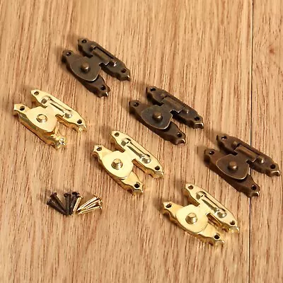 $3.95 • Buy Antique Bronze Decorative Jewellery Box Latch Catch Wood Chest Hasp Lock Useful