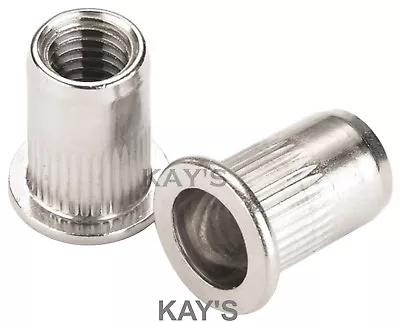 £2.46 • Buy Rivnuts Threaded Nutserts Blind Rivet Nuts Stainless Steel M3 M4 M5 M6 M8 M10 