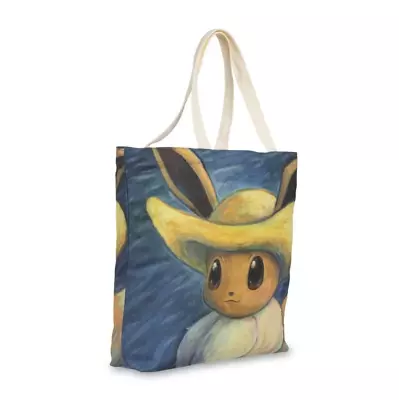 Pokémon Center X Van Gogh Museum: Evee Straw Hat Canvas Tote Bag • $39.99