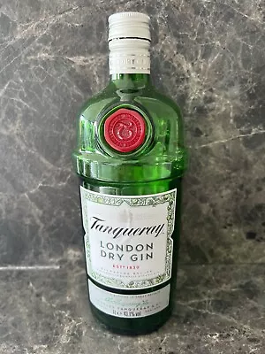 Empty Tanqueray London Dry Gin Green Glass 1 Litre Bottle With Screw Cap • £1.99