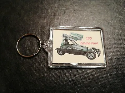 Emma Ford 130 F2 Shale Car Double Sided Keyring Brisca Stock Car Racing • £2.35