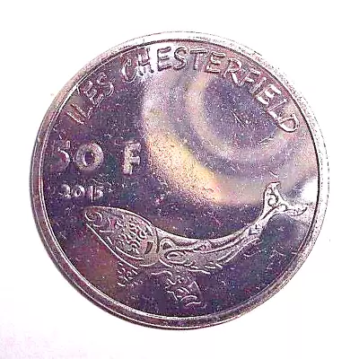 2015 Chesterfield Islands Coin 50F Whale Fish Animal Wildlife Seashell Nautical • $4.04