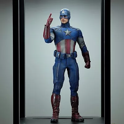 Custom Hottoys Marvel Avengers Captain America 1/6 Figure Repaint Body Mods • $1399.99