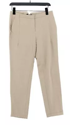 Mango Women's Suit Trousers UK 10 Cream 100% Other Skinny Dress Pants • £8