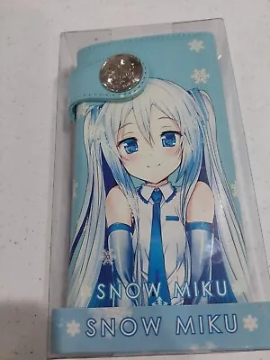 Vocaloid Snow Hatsune Miku Japan Imported Wallet With Case Anime Merch Set • $58
