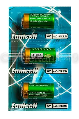 3 X  4LR44 Batteries 476A- PX28-4G13-L1325- A544-4A76   6v Battery Eunicell  • £2.75
