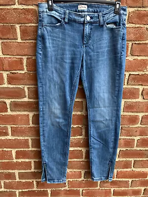 S Oliver Triangle Women's Whisker Side Slit Ankle Denim Jeans Blue 8 NWOT • $49.30