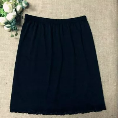 Women Safety Half Petticoat Slip Skirt Satin Underskirt Dress Mini  Under Skirt • $14.20