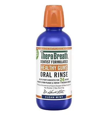 $11.99 • Buy TheraBreath Healthy Gums Mouthwash, Clean Mint, Dentist Formulated, 16 Fl Oz