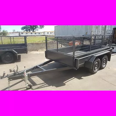 9x5 Galvanised Heavy Duty Box Trailer Tandem Trailer Caged 2000kgs Local Made • $3699