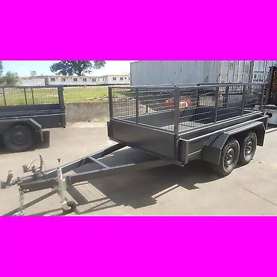 9x5 Galvanised Tandem Trailer With Cage Australian Made • $3699