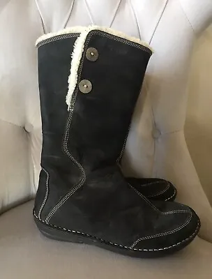 Teva 4327 Womens Tonalea Black Waterproof Leather Upper Winter Boots Size 8 • $28