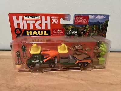 Matchbox Hitch & Haul Tree Lugger  /MBX Utility Flatbed Tr. MBX Tree Service. • $15.20