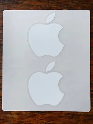 APPLE Logo Decals 2x2 Original IPhone IPad MacBook White Sticker FREE SHIPPING! • £3.48