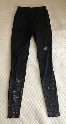 $18.50 • Buy Adidas Supernova Leggings Black High Waisted Activewear Tight Fit Pants Womens S