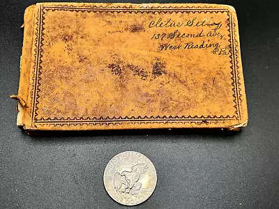 1859-1871 Antique Handwritten Ledger Reading PA Civil War Era Setley Family Vets • $19.99