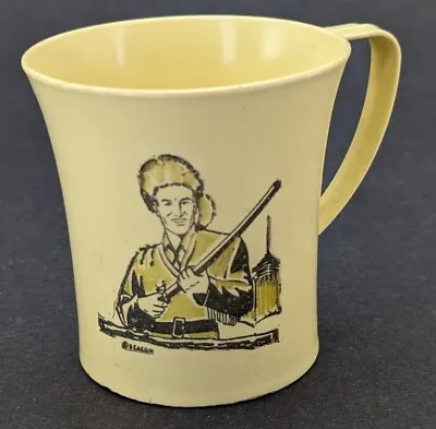 Vintage Beacon Plastics Davy Crockett Cup Child's Toy Mug Drinking Glass • $24