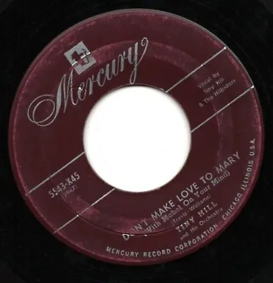 Tiny Hill 45RPM Record Everybody Loves That Hadacol Don't Make Love To Mary • $14.98