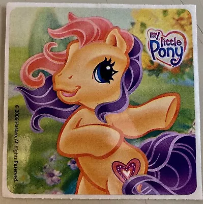 MY LITTLE PONY  2006 Hasbro Party Favour Sticker 2.5 X 2.5 • $2