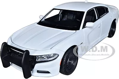 2016 Dodge Charger Pursuit Police Unmarked White 1/24 Diecast Car By Welly 24079 • $18.49