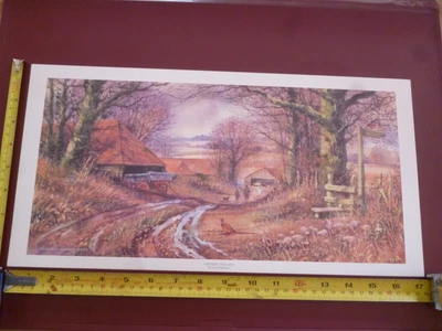 £6.99 • Buy TERRY HARRISON CROSSING THE LANE APPROX 17  X 9  LARGE PRINT *AS PICTURES*