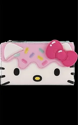 Loungefly Sanrio Hello Kitty Cupcake Faux Leather Flap Wallet • $59