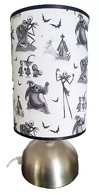 Jack Skellington Sally Nightmare Before Christmas Touch Lamp Fabric Shade • $79.98