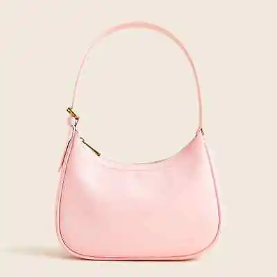 J.CREW $150 Genuine Leather Solid Pink Copenhagen Shoulder Bag Purse • $49.99