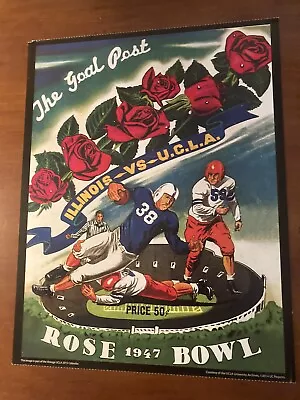 1947 Illinois Vs UCLA Rose Bowl Football  Game - Great For Framing • $8.49