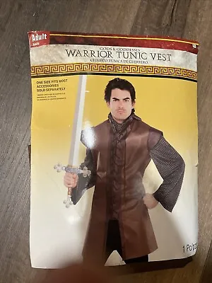 Men’s Brown Warrior Tunic Vest Renaissance - The Last Kingdom -Halloween Costume • $18