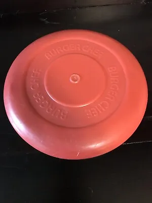 Vintage Toy Burger Chef Frisbee Kids Restaurant Disc Flying Saucer Play Outdoor • $5.24