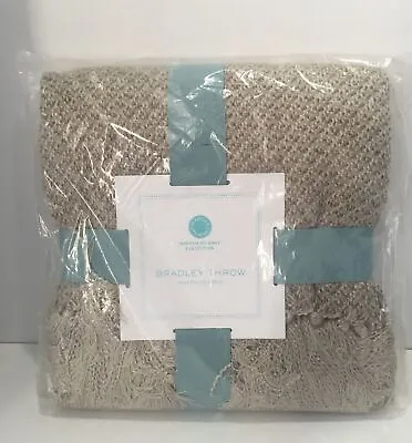 Martha Stewart Collection Beige Bradley Throw 50 X 60 Sealed • $12