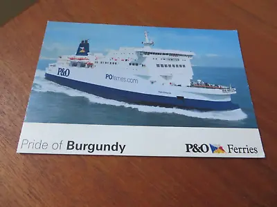 P & O Ferries Pride Of Burgundy.   Postcard • £1.95