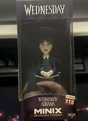 Minix Wednesday Addams Black Hair Black Eyes Collectible Figure • $18.99