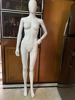 Costway 5.8 FT Female Mannequin Egghead Plastic Full Body Dress Form Display • $190