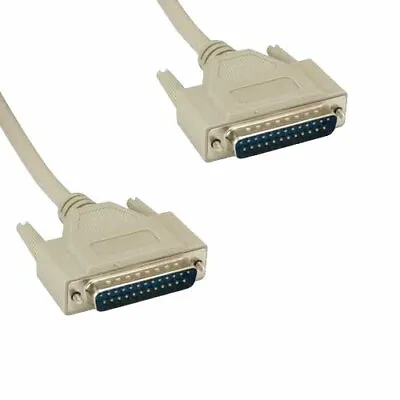 Kentek 3' DB25 Male To Male 25 Pin Serial Parallel SCSI Printer Scanner Cable • $10.70