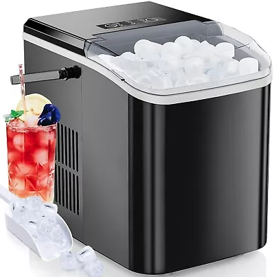 Ice Maker Machine Countertop Portable Black Self-Cleaning 9 Cubes In 6 Mins • $134.75