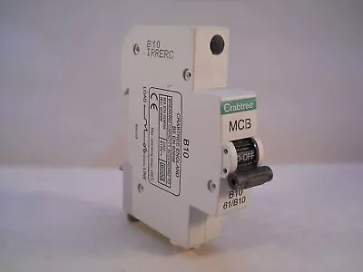 Crabtree Starbreaker MCB 10 Amp Single Pole Breaker Type B 10A 61/B10 Series 4 • £4.95