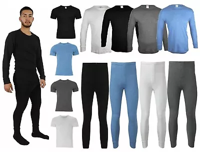 Mens Thermal Long Johns Top Bottom Underwear Trouser T Shirt Long Sleeve Warmth • £5.99