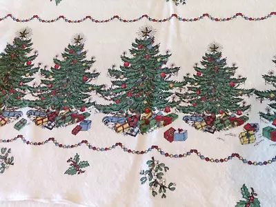 Vintage Christmas Trees Tablecloth 60  X 73  • $22.95