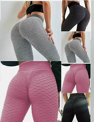 £6.99 • Buy UK Legging  Pants Anti-Cellulite Yoga GYM Women Fitness  Butt Lift Elastic.
