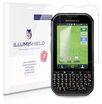 ILLumiShield Phone Screen Protector W Anti-Bubble/Print 3x For Motorola Titanium • $7.65