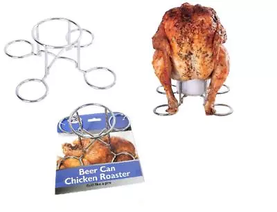 Chicken Roaster Rack Beer Can Chicken Holder Barbecue BBQ Grills Chef Supplies • $9.99