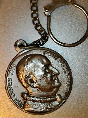 Pope John Xxiii - Vintage Vatican Art Medal Key Ring • $4