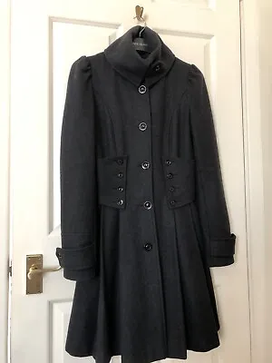 £85 • Buy TOPSHOP Ladies Size 8 Victorian Corset Fit & Flare Winter Coat